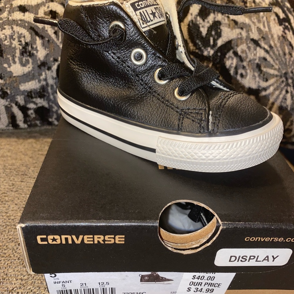Converse CT Mid Black/Tidal Foam Sz 5